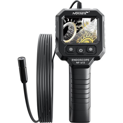 La caméra endoscopique portable NOYAFA NF-613 (câble rigide de 5 mètres) est dotée d'un écran IPS de 2,8 pouces, de 6 LED, d'un diamètre de 8 mm et d'un indice d'étanchéité IP67. (1/5)