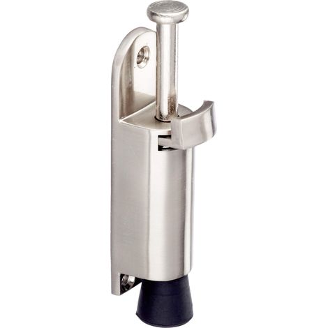 Brinox Fermo Verticale per Porta, Ver Portascopino, Grigio, 2.7 x 12 x 3.3 cm (1/2)