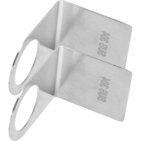 Porte-flacon de gel douche argenté, rangement salle de bain, lot de 2, support mural (1/4)