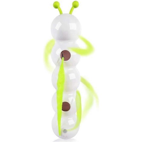 Intelligentes interaktives Katzenspielzeug, per USB aufladbar, in Form eines Regenwurms mit Schwanz und automatischer Lochöffnung. (1/5)
