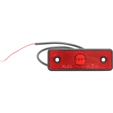 Luce di posizione laterale a LED rossa da 24 V (1/4)