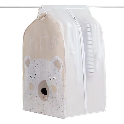 Une grande housse à vêtements imperméable et résistante à la poussière, avec fermeture éclair, pour le rangement (1/4)