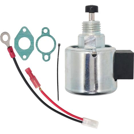 Hippotech Kit de réparation de solénoïde pour Kohler 12-757-09 12-757-33 S 12-435-02-S pour tondeuse John Deere AM128242 (1/5)