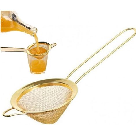 1pc Cocktail Cascture Vaste De Thé En Acier Inoxydable Vastes D'aliments Coniques Vérification À Mailles Fines Outil De Passoire De Barre De Barre