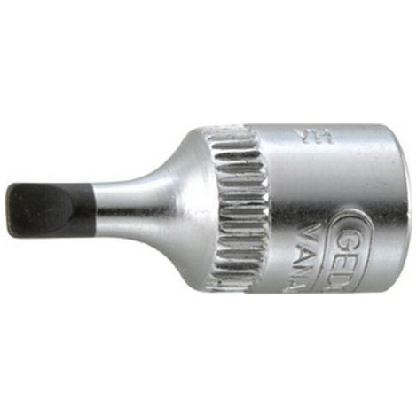 Embout de clé à douille IS 20 1/4 pouce fente 8 mm L.37 mm (1/5)