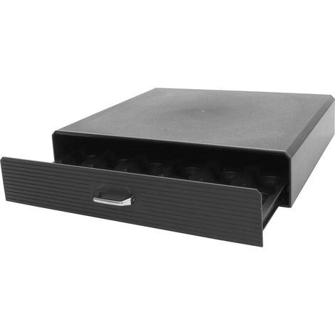Schubladenbox für Kaffeekapseln HHG-763, Aufbewahrungsbox mit Schublade Kiste, 7x34x31cm