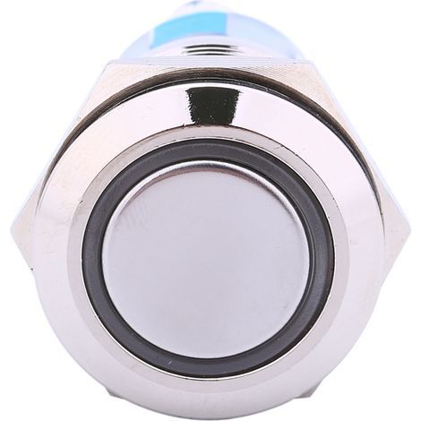 Interrupteur Push Auto Étanche LED Bleu 12V Bouton Métal Lumière Angel Eye AP (1/5)