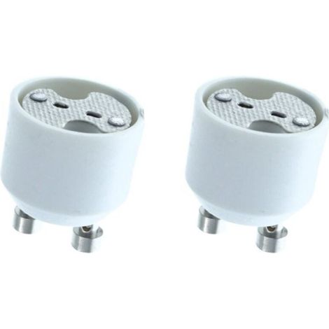 2 pièces Convertisseur Adaptateur Porte-ampoule pour Lampe, Support de GU10 à MR16 12V