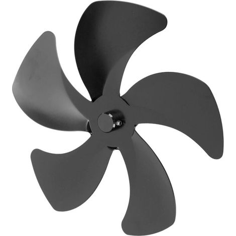 Pale de Ventilateur de Cheminée, Durable, Améliorant la Circulation de l'air Chaud Installation Simple Pale de Ventilateur de Cheminée 5 Pales pour Accessoires de Ventilateur de (1/4)
