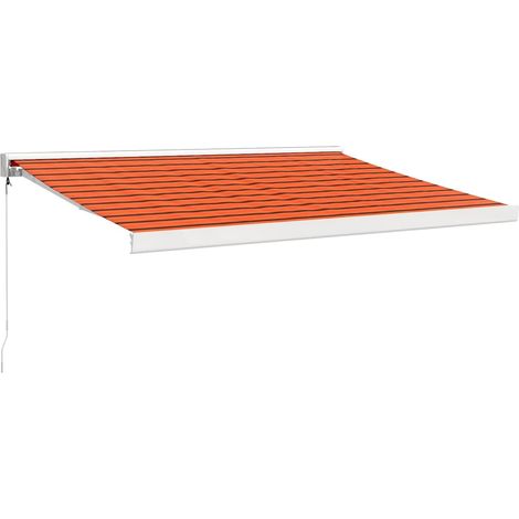 Maison Exclusive - Markise Einziehbar Orange und Braun 3x2,5 m St