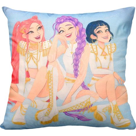 Housse de coussin, taie d'oreiller douce, avec design double face et fermeture éclair cachée, pour lit, canapé, chaise et décoration de chambre de fille, 45 x 45 cm (1/5)