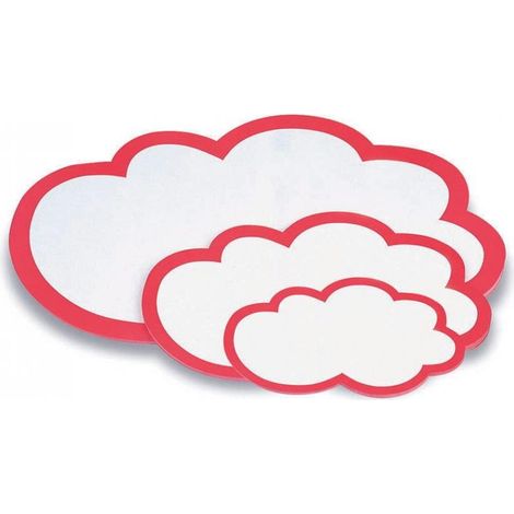 Tarjetas de moderación magnetoplan 61,0 x 37,0 cm blanco/rojo