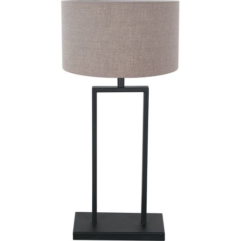 Steinhauer - tischlampe - Stang - schwarz - leinen metall - Ø (1/2)