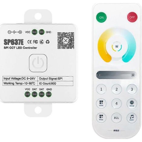 Dual And-SP637E SPI DC5-24V Controller mit 2,4 GHz Touchscreen-Fernbedienung (1/5)