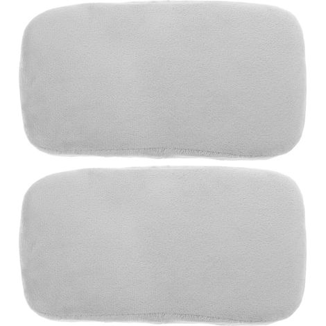 Housses D'accoudoirs Amovibles Compatibles pour Chaise de Bureau en Mousse à Mémoire de Forme, Lot de 2 Coussins Confortables en Polyester et Mousse pour Coudes et -Bras (1/5)