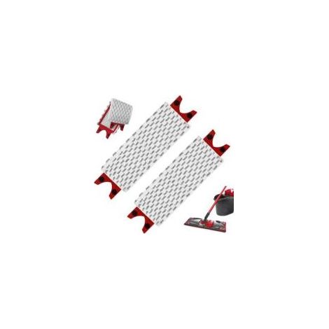 Lot de 2 Replacement Microfibre Pad, Têtes de Balai Plates en Microfibre pour Vileda Ultramax 2 en 1 Spray Remplacer, Recharges en Microfibre pour Bbalai Domestique-Crezuo (1/5)