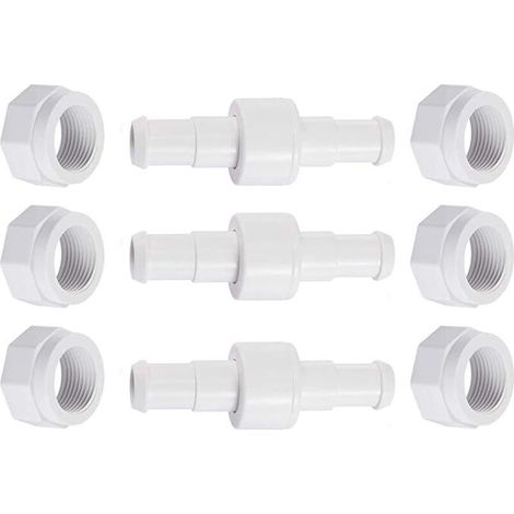 Tuyau pivotant D20 avec écrou de tuyau D15 compatible avec Zodiac Polaris 280, 380, 180 - Pièces de rechange pour nettoyeur de piscine