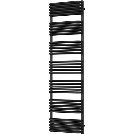 Crossmoor - Black Towel Radiator - H1800mm x W500mm (1/3)