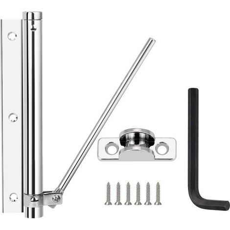Door Closer - Aluminum Automatic Spring Mechanism - For Swing Doors - Bedroom Office Hotel Home Use - 1 Piece (1/5)
