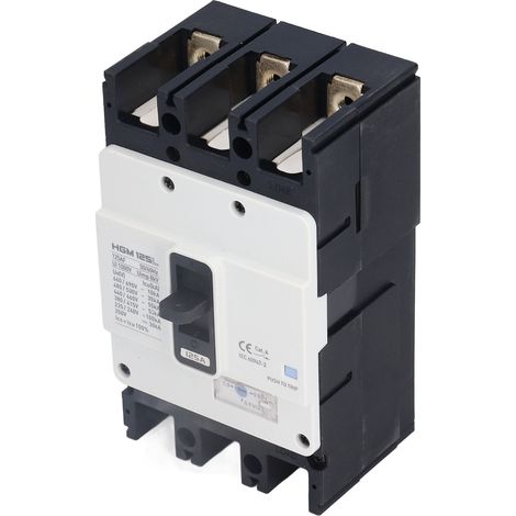 Disjoncteur triphasé BMC à contacts en cuivre pur, boîtier moulé, en plastique thermodurcissable. (1/5)