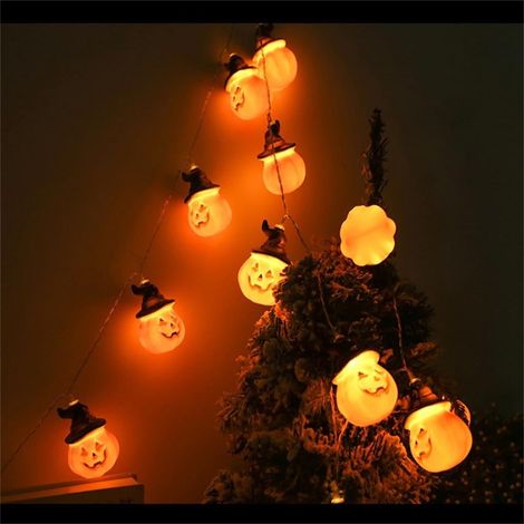 Guirlande Lumineuse Halloween - 20 Ampoules LED - 5 M - Alimentation Secteur - Décoration Intérieure Extérieure (1/5)