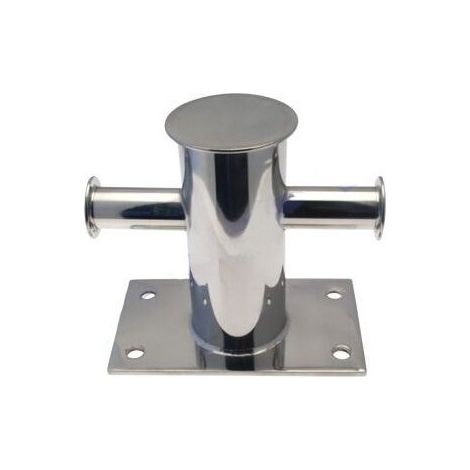 Bitte d'amarrage avec contre plaque inox A2