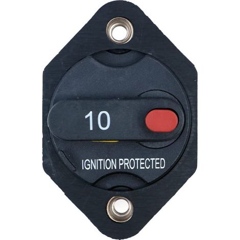 Disjoncteur Fusible Inverseur avec Bouton de Réinitialisation Manuelle pour Auto Camion RV Marine Remorque Étanche 12V-32V - 10A (1/5)