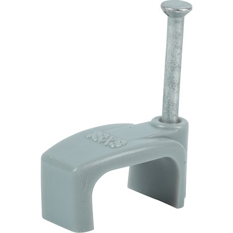 TIMCO Flat & Twin Cable Clips Grey - To fit 10.0mm