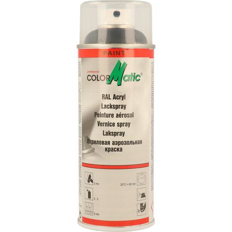 PEINTURE ACRYLIQUE RAL9011 BRILLANT 400ML COLORMATIC