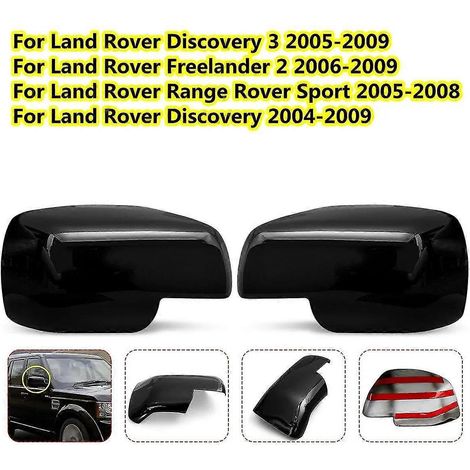 Paar Außenspiegelkappen für Land Rover Sport Discovery 3 Freelander 2 2004-2009