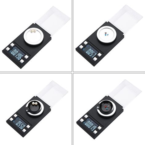 Tragbare digitale elektronische Taschenwaage mit LCD-Display, hohe Präzision 0,001 g, Schmuck- und Goldwaage (100 g) (1/5)