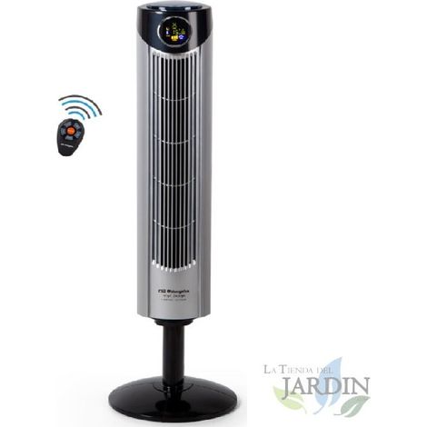 Ventilateur tour ionique Orbegozo TWM1015, télécommande, affichage digital, 3 vitesses, 45W