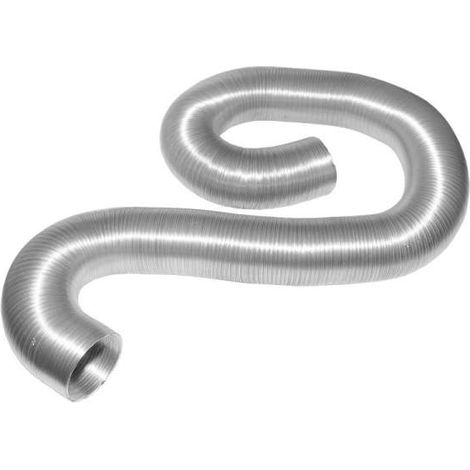 Flexibles Alu-Rohr Lüftungsrohr Ø 80mm , gestaucht Compact 2-lagig 5 Meter lang