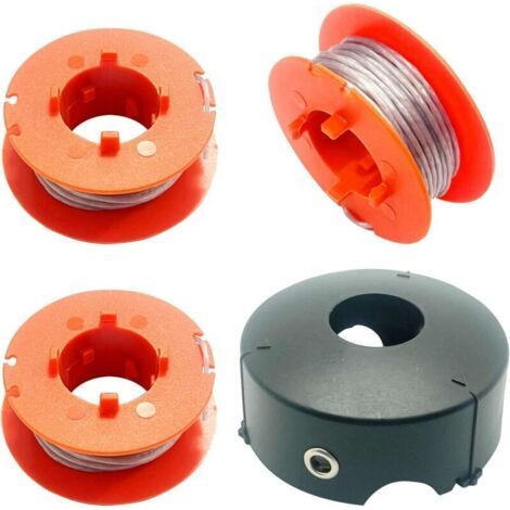 F016800175 Replacement Spool for Bosch Art 23 26 30 Combitrim Easytrim Brushcutter, Pro-Tap 8m Automatic Spool Line with Cover F016L71088 (3 Spools + 1 Cover) (1/5)
