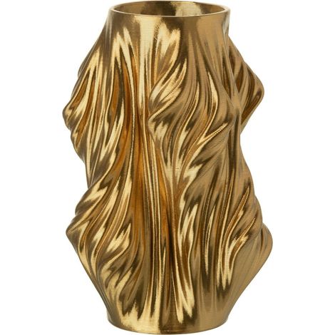 Vase doré irrégulier effet impression 3d - doré (1/3)