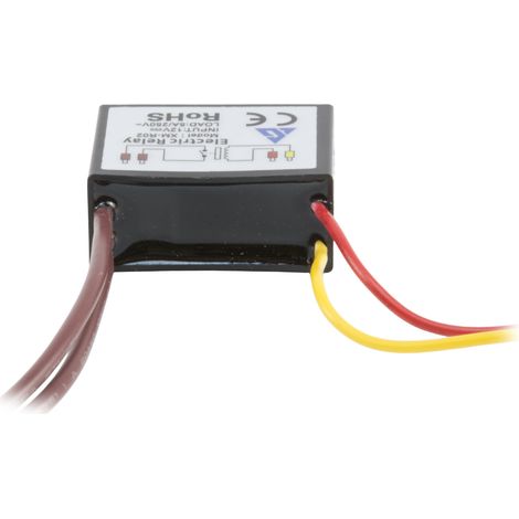 XM-R1-WP.: Relé, 12 V CC/40 mA, 5 A/250 V, resistente al agua.