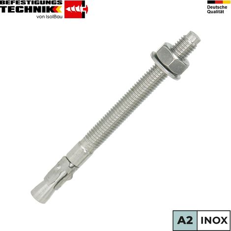 IsolBau Mechanischer Anker Edelstahl A2 Schwerlastanker M10 x 100 (1/5)