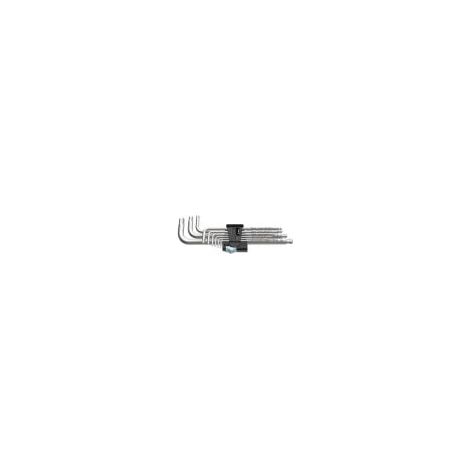 Wera 3950/9 Hex-Plus Stainless 1 juego de llaves angulares métricas de acero inoxidable 9 piezas - 022720