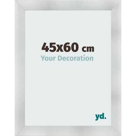 yd. - Cadre photo 45x60 - Aluminium Brosse - MDF - Pisa (1/5)