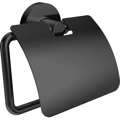 portarrollos emco round, con tapa, negro, 430013301 (1/5)