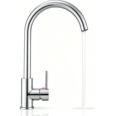 Duschparadies 3 Wege Osmose Küchenarmatur KTW‑zugelassen Zink‑Messing Hochdruck Wasserfilteranschluss Trinkwasser küchenmischer Silber Chrom (1/5)