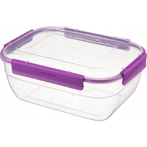 Contenedor rectangular para almacenar alimentos de 2,2 L, hermético, 4 unidades, 1 unidad.