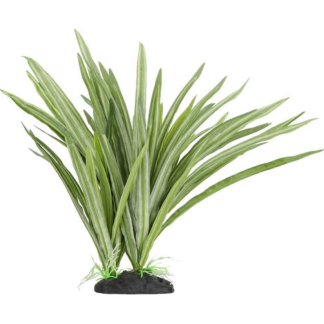 Plante aquatique artificielle en plastique, très réaliste, aux formes vivantes, accessoire pour la décoration d'aquariums. (1/5)