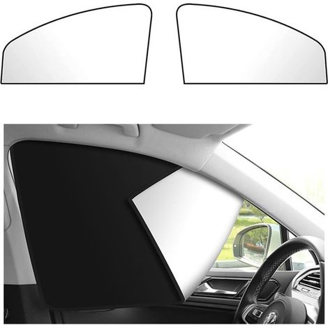 2 Sonnenschutzblenden für Autofenster, geeignet für Seitenscheiben – magnetisch – UV-Schutz – silber (1/2)