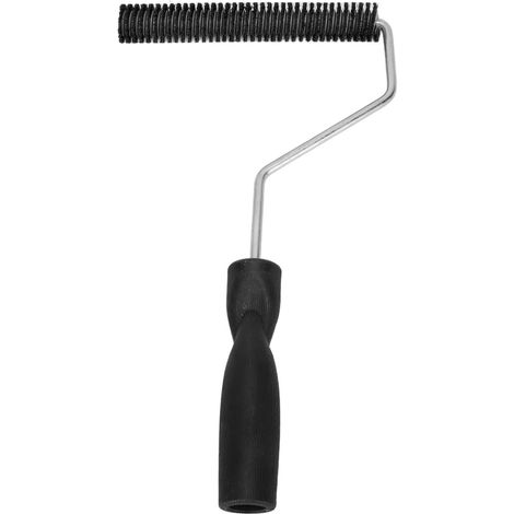 Petit Rouleau à Peinture, Rouleau Portable en Fibre de Verre, Outil de Rouleau Bubble Buster, Rouleau à Bulles de Plastification en Résine, Rouleau à Pointes avec Poignée pour (1/5)