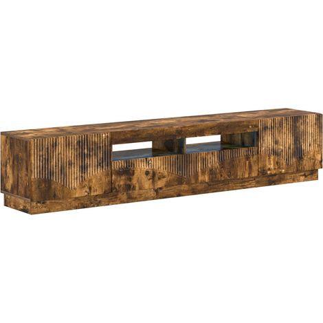 Maison Exclusive - Mobile TV LED a 5 pezzi Rovere Fumo Legno ingegnerizzato (1/5)