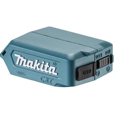 Makita – Adaptateur chargeur USB ADP08 pour électroportatif – 9,5 heures d'autonomie – Lampe torche et tube LED intégrés – Poids 0,78kg (1/10)
