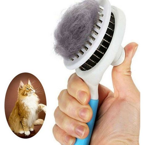 Brosse démêlante pour animaux de compagnie pour chiens et chats, outils de toilettage pour enlever les nœuds de sous-poil, les tapis et les poils emmêlés