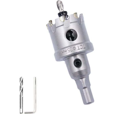 Scie Cloche Carbure - 35 mm - Pour Acier Inoxydable Et Metaux Durs - Usage Industriel - 1 Unite (1/4)