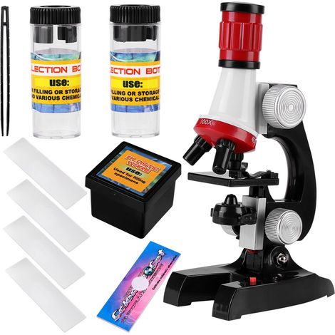 Microscope Monoculaire Éducatif pour Enfants, Outil d'Apprentissage Scientifique à la Maison (1/5)